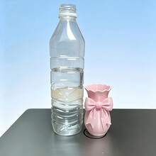 Bow Multi-Functional Decor Bottle, Also Serves As Pen Holder And Mini Storage Box. Great For Room Decor On All Holidays. School Supplies - A - View 6
