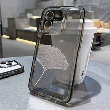 Space Shell With Fine Pores - Translucent Gray - Ginkgo Leaf Silver