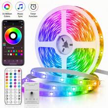 RGB LED Strip Lights For Bedroom, 3.28FT-98.4FT Color Changing Mood Lighting With APP And Remote Control, Music Sync For Gaming Room, TV Backlight And Room Decor - 3535RGB - View 2
