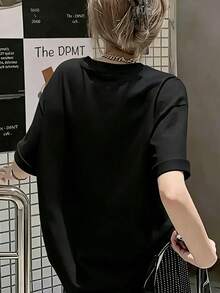 Women T-Shirts - Black - View 2