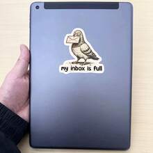 3Inch 1PC My Inbox Is Full Funny Pigeon Sticker, Work Humor Meme Design For Laptops, Notebooks, Water Bottles, Cups, Journals, Planners, Perfect Gift For Students, Teachers, Office Workers, Creatives, And Email Overload Survivors - Multicolor - View 6