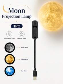 月亮投影夜燈 USB 月球投影 LED 燈,適用臥室天花板,禮物、房間裝飾、拍照背景,360° 可旋轉、亮度可調月球氛圍投影燈,送給月亮愛好者的禮物,牆面天花板裝飾,露營婚禮裝飾,萬聖節聖誕節裝飾,開齋節 - 月亮投影夜燈 - 查看 14