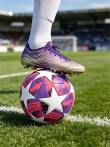 1pc Football, Suitable For Training And Matches, High Elasticity, Wear-Resistant, Anti-Burst, Comfortable Feel, High-Quality Fabric, Multi-Color Yellow, Precision Machine-Stitched, Indoor And Outdoor Use - Multicolor - View 2