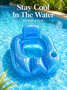 1 pieza Aro de natación estilo sofá cuadrado color perla, silla flotante de piscina de verano, balsa inflable, cama flotante inflable de piscina, esencial de playa, flotador de piscina - Flotador de natación - Ver 7