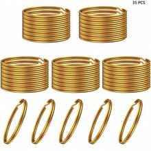 35pcs 1 Inch Metal Key Rings, Durable Round Open Key Rings, Suitable For Home, Office And Car Keys, Pet Tags, DIY Crafts And Keychain Lanyard Making - Aperture - View 10