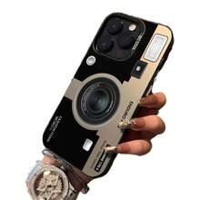 Creative Camera Case Suitable For Apple 16Pro,  15ProMax, New 14, Premium 17Air, Retro Style - 彩銀殼-紫色-創意相機 - 查看 6
