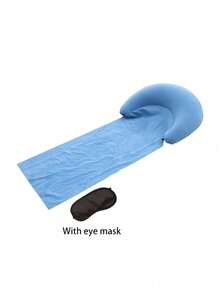 Inflatable Headrest Beach Mat,Foldable Inflatable Beach Mat, Suitable For Outdoor Camping, Portable Foldable Sandproof Suitable For Sunbathing, Picnic & Poolside Bed Pad, Adhesive Fiber Moisture-Resistant Mat For Travel For Use - Multicolor - View 10