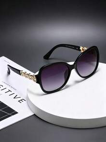 AINII 1pc European And American Retro Style Square Frame Fashionable Glasses, Casual And Versatile, Suitable For Street Photography, Hiking, Fishing - Multicolor - View 3