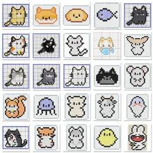 2.6mm Perler Beads Creative Handmade Kit, Includes 48 Animal Perler Bead Patterns, Perler Bead Board And Keychains, Boxed Design, Can Make Puzzle Keychains, DIY Pendants, Suitable For Enthusiasts, Can Make Multiple Patterns, Suitable As Birthday, Graduation, Valentine's Day And Party Gifts, Also Can Be Used As Handmade Gifts For Family, Friends And Classmates. - Multicolor - View 6