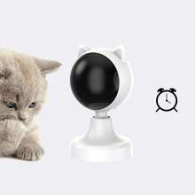Interactive Laser Chase Cat Toy - 1200mAh USB Rechargeable, Handheld Or Desktop Placement, Auto-Switching Timer, Endless Fun - White - View 6