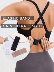 3pcs/Set Women's Bra Extender, 2-Hook/3-Hook/4-Hook Optional, Soft Elastic Back Bra Extender, Bra Extender, Women's Lingerie Bra Hook Extender, Elastic Adjustable Shoulder Strap Extender, Soft Lingerie Accessories, Multiple Colors Available, Comfortable Fit - Multicolor - View 12
