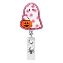 1/6pcs Halloween Ghost Acrylic Rotating Crocodile Clip Retractable Badge Reel - Multicolor - View 11