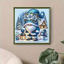 New 5D DIY Diamond Painting Kit - Christmas Gnome, Acrylic Diamond Art Mosaic Craft, Living Room, Bedroom, Home Decor Handmade Painting, Ideal Holiday Gift, Frameless - View 3