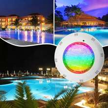 Submersible LED Light - 12V 36W Pool LED Light With Color Change Underwater Light For Pond - 7 Colors + 2 Color Change Modes RGB For Inground Pool With Remote Control IP68 Waterproof - White - View 5