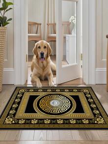 1pc Outdoor Anti-Slip Footprint Pattern Mat, Indoor Carpet, Bathroom Mat, Kitchen Mat, Decorative Rug, Multi-Functional Hallway Mat, Soft & Comfortable, Easy To Clean, Suitable For Indoor/Outdoor Entryway, Bedroom, Home Decor - Multicolor - View 7