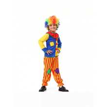 Disfraz de payaso infantil para Halloween, traje para actuaciones en el Día del Niño, ropa de payaso de circo para mascarada. - Payaso rojo y amarillo para niños - Ver 5