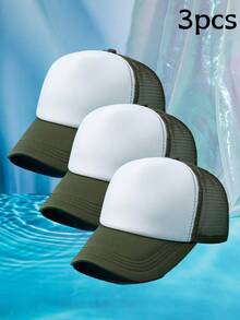1 pieza Gorra de béisbol de mujer de malla de dos colores transpirable - Multicolor - Ver 45