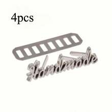 8pcs Handmade Metal Letter Tags With Washers Zinc Alloy Sewing Labels For DIY Crafts, Bags, Hats, Clothing, Handmade Items, Crochet Supplies - New Model - View 14
