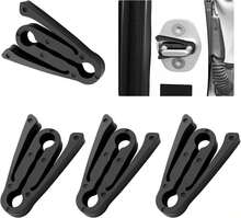 Purthog 4PCS Car Door Shock Absorber,Upgraded Car Door Lock Cover Pad With Force-Dissipating Arm,Universal Cars Doors Lock Protector Pad Reduces Slamming Noise &Amp; Protects Doors Locks - White - View 1