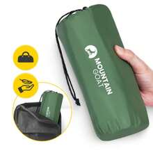 Single Person Self-Inflating Travel Air Mattress, Outdoor Camping Inflatable Sleeping Pad, Self-Inflating Tent Sleeping Mat - Army Green - View 7