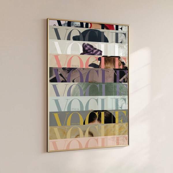1 pieza Impresión de estilo de portada de revista de moda sin marco – Arte de pared de moda de alta gama; Decoración moderna para dormitorios de adolescentes, dormitorios y apartamentos; Póster de lienzo divertido y único; Adecuado para decoración del hogar, oficina, aula y fiesta; Una excelente opción de regalo