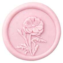 20pcs/Pack 3D Floral Pattern Wax Seal Stickers, Self-Adhesive Wax Seal Stickers, Suitable For Gifts, Wedding Invitations, Envelope Sealing - Pink - 3D Flower-powder - View 6