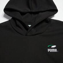 Puma Spring/Autumn Men's Hooded Sports Sweatshirt, Casual Fashion Large Logo Outdoor Knit Pullover 62814201 - Black - View 3