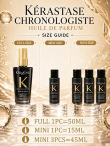 Kérastase 黑鑽髮油 50ml 正裝 + 15ml 試用裝，滋養修復、抗毛躁、增添光澤，輕盈不油膩，適合所有髮質 - 卡詩新黑鑽護髮精油 - 查看 4