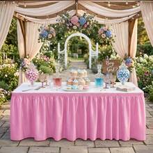 Disposable Table Covers - Berwarna merah muda - View 10