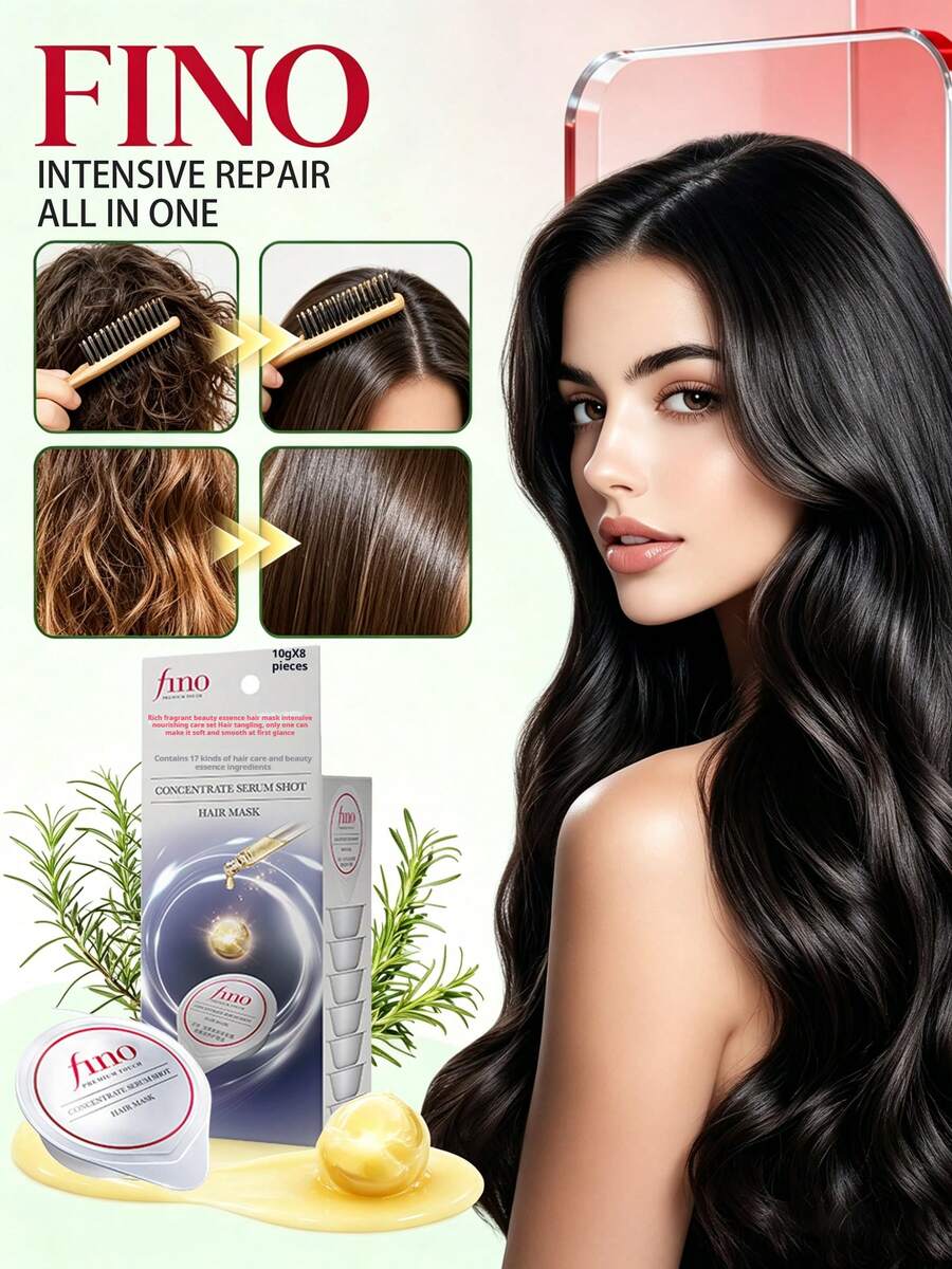Masker Rambut Mini Fino, Melembapkan dan Menghaluskan Rambut Secara Mendalam, Ukuran Portabel untuk Bepergian - Pakaian formal - View 1