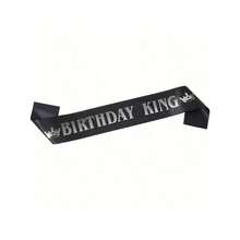 1/2 Pcs Birthday King Zinc Alloy Crown And Sash Set, Royal Gold King Crown For Men Party Decoration Prom Birthday Gifts For Men King Pageant Crown - View 13