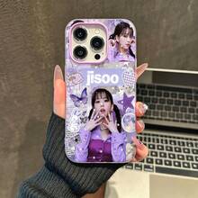 Collage estrellado de Jisoo moradofunda de teléfono Fundas compatibles con ,Apple,VIVO,OPPO,,, y Honor.Fabricadas en silicona TPU,ofrecen protección contra golpes y caídas. - Morado - Ver 3