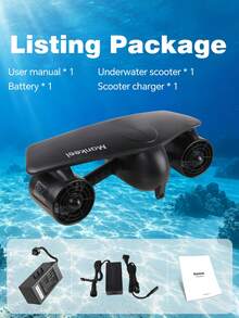 Mankeel 1.8 M/S Fast Underwater Glider With Twin Motors (300 W), 35-Minute Runtime, Hand-Operated Underwater Propulsion For Snorkeling On The Beach - Yellow - View 8