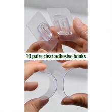 Wall-Mounted Adhesive Replacement Pads For Kitchen Bathroom Shower Caddy Storage Rack Holder No-Drill Adhesive Hooks - A - View 9