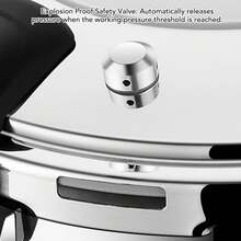 Stainless Steel Pressure Cooker, 3 Liter Capacity, For Cooking Rice And Soup, Fast Cooking - View 8