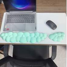Cloud Wrist Rests & Ergonomic Mouse Pads, Cloud Keyboard Wrist Rests With Non-Slip Base, Foam Wrist Cushions For Keyboard & Mouse, Ideal For Typing, Gaming & Office Use - View 22