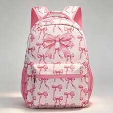 Student Backpack - Bowknot Print Design Backpack, Suitable For Teenagers And Middle School Students, Best Gift For Back To School Season - Multicolor - View 13