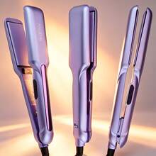 ANGENIL 2合1直髮器與捲髮棒女性專業造型工具 50–55W 110–240V雙電壓 8段可調溫度設定 - 藍色 - 查看 5