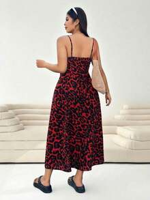 Women Midi Dresses - Marron - View 10