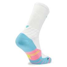 LI-NING Basketball Series Antibacterial Mid-Calf Socks Cushioned Shock Absorbing Socks for Training & Running AWLW037 - 白/冰爽藍 - 查看 5