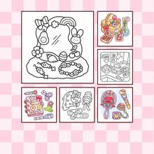 40頁 200g Comfy Vibes 療癒簡約塗色書－舒適居家寵物場景壓力釋放成人塗色書，舒適自我療癒創意趣味，返校文具禮物 - 彩色 - 查看 5