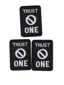 Trust One Pattern Iron-On Embroidery Patch - Fun Design - Easy To Sew Or Iron, Durable Fabric Badge, Suitable For Personalized Jackets, Bags, DIY Crafts And More - Ironing Style - View 14