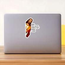 1PC Sarcastic Classical Painting Quote Sticker, Funny History Meme Slogan Vinyl Decal For Laptop Water Bottle Notebook, Waterproof Aesthetic Art Decal Sticker, Stationery Scrapbook Accessories Gift For Friends - S2234 - View 9