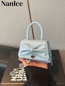 Un bolso bandolera de diseño elegante, exquisito y clásico para mujer, modelo 2026 - Azul - Ver 2
