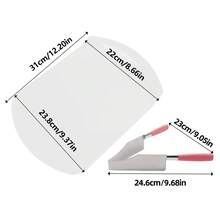 2pcs Multi-Function Cake Slicer Set, Stainless Steel One-Piece Cake Server + 12-Inch Large Plastic Transfer Tray, Reusable Baking Tool, Convenient For Moving And Serving Baked Goods, Non-Stick And Easy To Clean, Dessert Slice Lifter, Home Kitchen Baking Accessories, Suitable For Birthday, Wedding, Mousse, Cheesecake, Pizza, Dessert - View 3