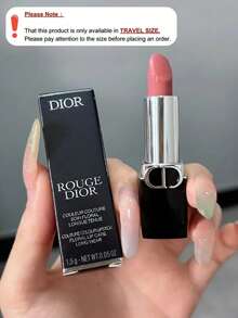 Ukuran Travel - Lipstik Satin Rouge Dior #740 | Tahan Lama, Melembapkan, Warna Cerah, Riasan Bibir Halus - 1,6g/0,06oz - #740-1.6g - View 2