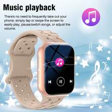 Reloj inteligente con pantalla táctil HD de 5,1 cm - Llamadas inalámbricas, cámara, control de música | Compatible con Android/iOS, unisex, esfera personalizable, alarma y recordatorio de llamadas/mensajes - Multicolor - Ver 4