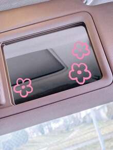 1sheet Flower Pattern Car Sticker - Pink - View 2