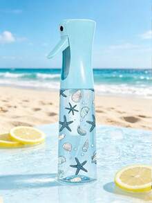 海星貝殼圖案 PET 可重複填充旅行噴霧瓶，專業高壓噴霧瓶，200/300ml 高壓連續自動真空細霧噴頭，美髮造型工具，美髮護理產品，配件，旅行必需品 - 彩色 - 查看 14