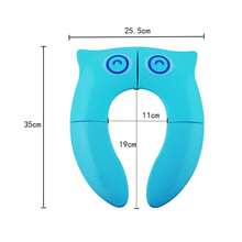 Oaoleer 1pc Portable Folding Travel Toilet Seat With Non-Slip Pad Potty Training Seat Toilet Ring Foldable Washable Toilet Seat Mat Suitable For Toddlers - Multicolor - View 7